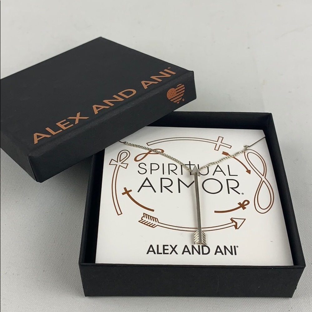 Alex and Ani Arrow Adjustable Necklace 21”